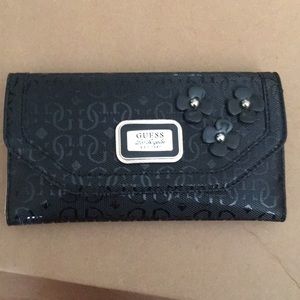 Black wallet by guess